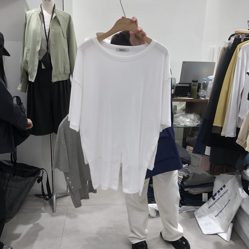 ANN MARGRET韓國代購女裝新款時尚T恤不對稱GRETA.YT恤圖色1