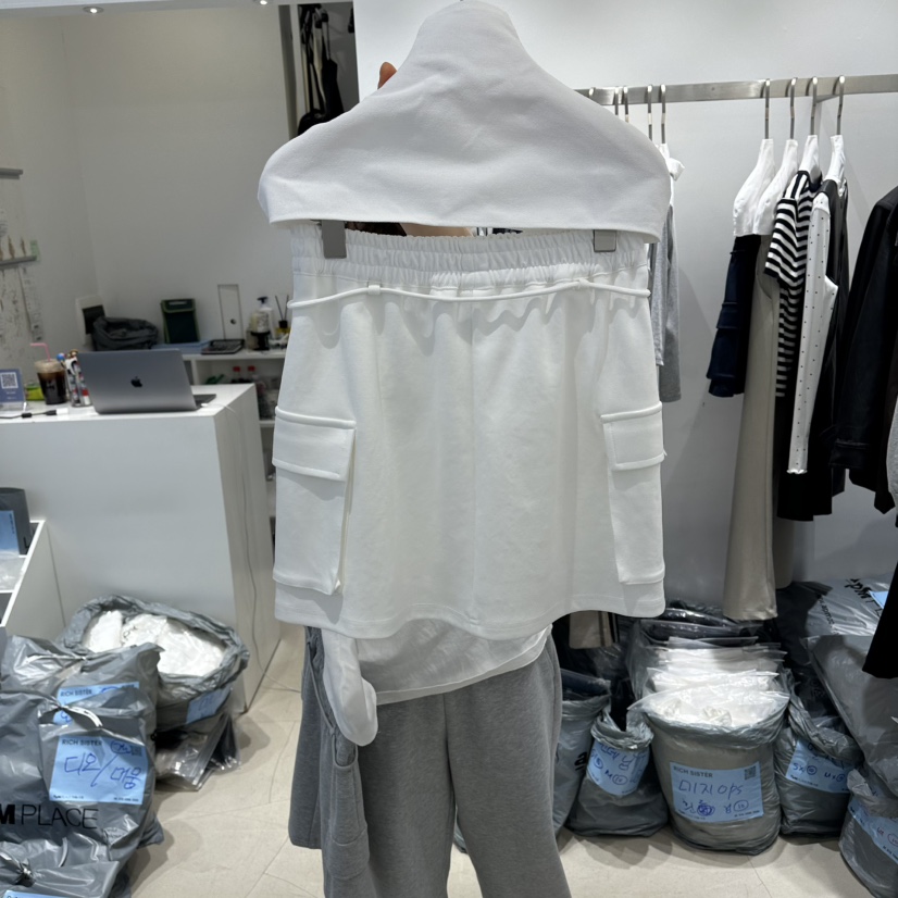 RICH SISTER韓國直郵女裝新款職業人氣推薦裙褲口袋棉質RICH SISTER裙褲