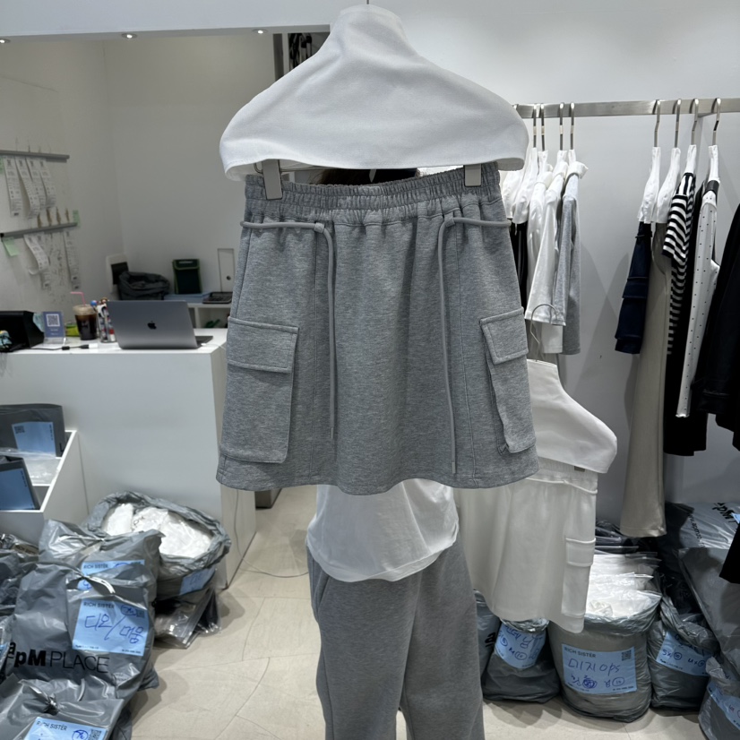 RICH SISTER韓國直郵女裝新款職業人氣推薦裙褲口袋棉質RICH SISTER裙褲圖色2