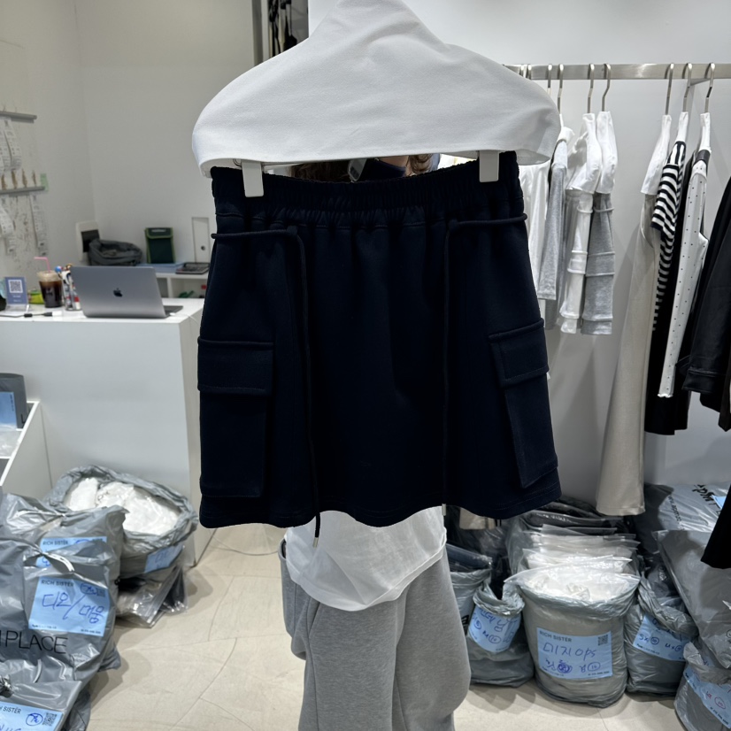 RICH SISTER韓國直郵女裝新款職業人氣推薦裙褲口袋棉質RICH SISTER裙褲圖色3