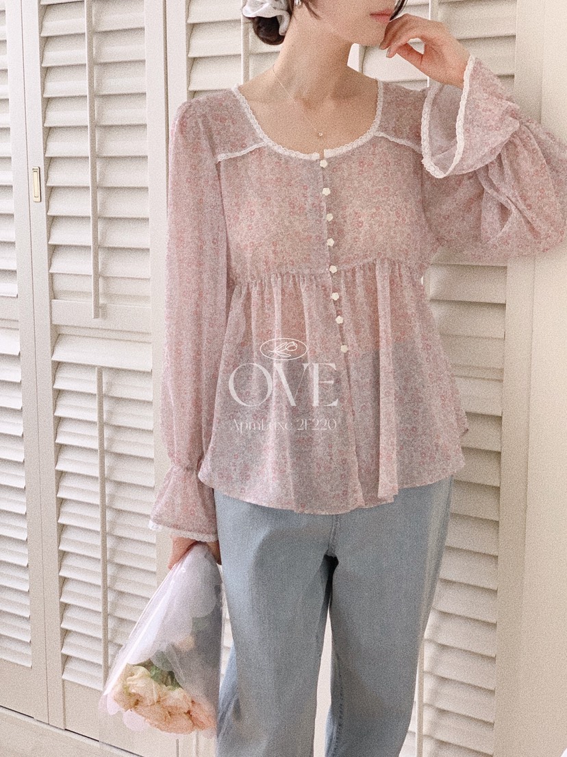 OVE韓國直郵實拍女裝新品休閑推薦時尚26春夏熱賣襯衫蕾絲衫OVE襯衫/蕾絲衫