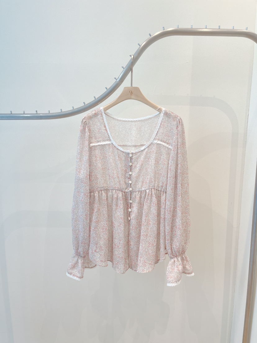 OVE韓國直郵實拍女裝新品休閑推薦時尚26春夏熱賣襯衫蕾絲衫OVE襯衫/蕾絲衫圖色1