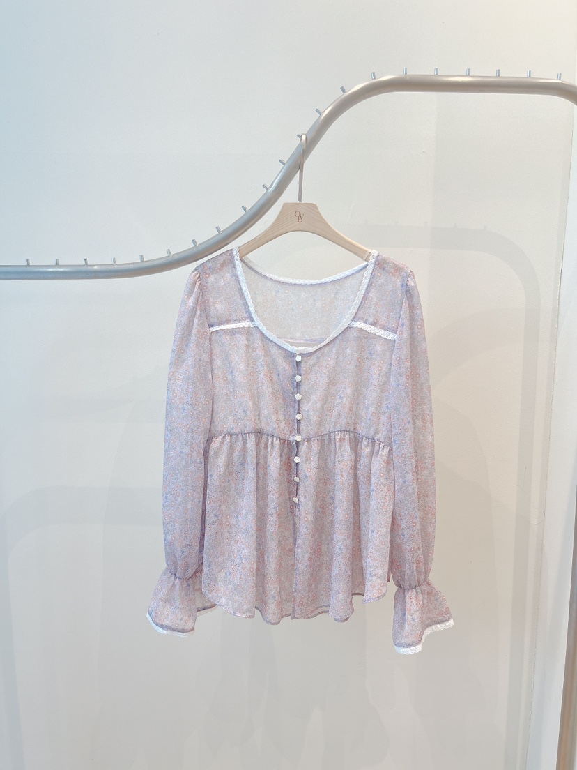 OVE韓國直郵實拍女裝新品休閑推薦時尚26春夏熱賣襯衫蕾絲衫OVE襯衫/蕾絲衫圖色2