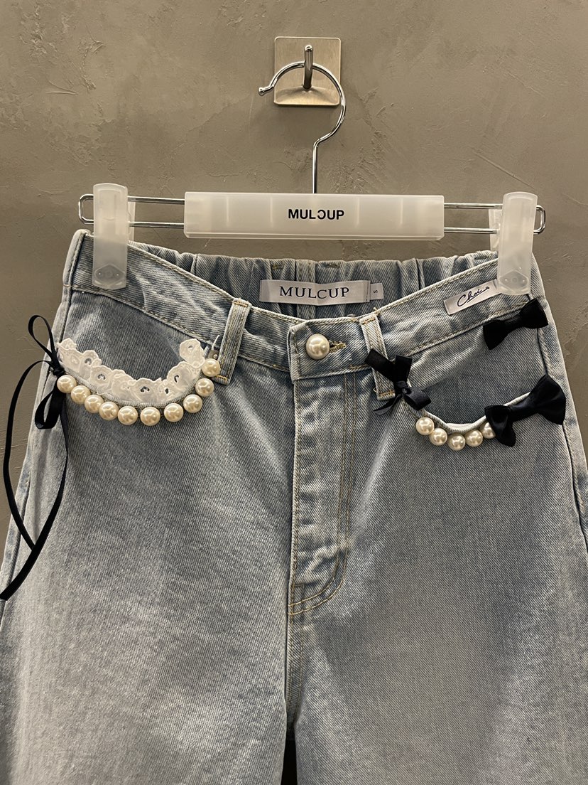 MULCUP韓國直郵女士新品26春夏推薦時尚職業休閑熱賣牛仔褲MULCUP牛仔褲