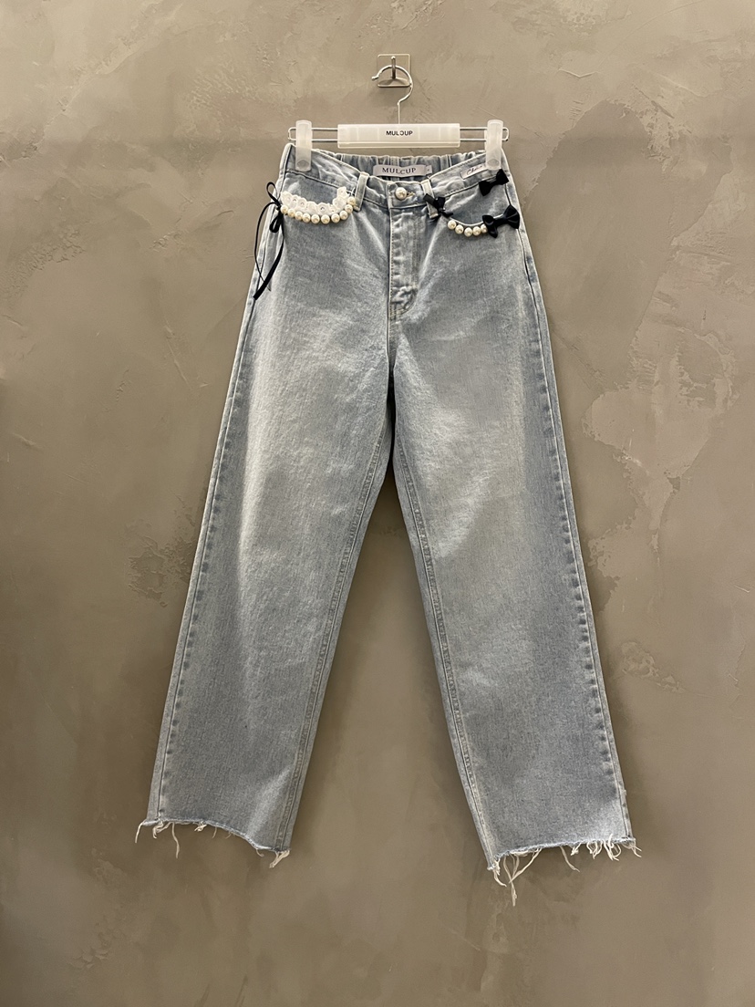 MULCUP韓國直郵女士新品26春夏推薦時尚職業休閑熱賣牛仔褲MULCUP牛仔褲圖色1