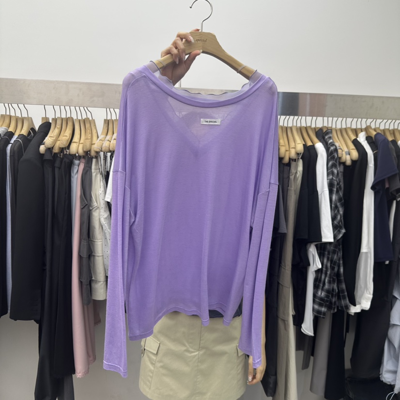 SPECIAL韓國直郵實拍女士新款職業人氣時尚熱賣長袖T恤雪紡SPECIAL長袖T恤圖色4