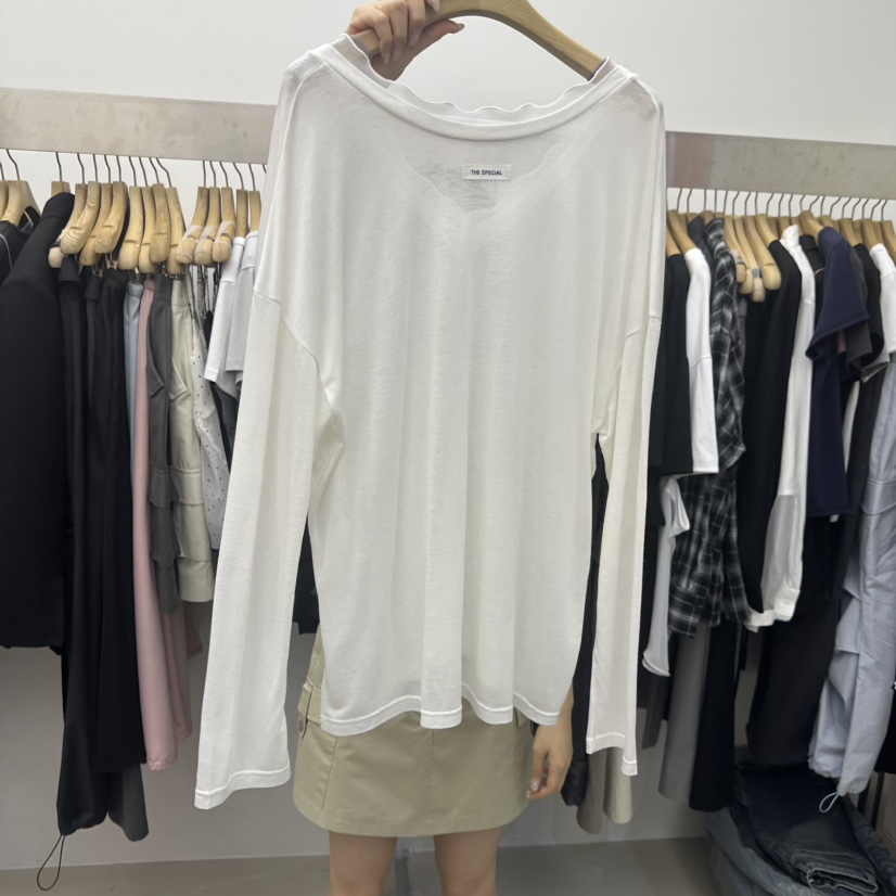 SPECIAL韓國直郵實拍女士新款職業人氣時尚熱賣長袖T恤雪紡SPECIAL長袖T恤圖色5