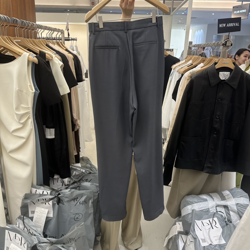 MER韓國代購女裝新款熱賣人氣休閑職業26春夏時尚推薦休閑褲MER/ANGELO BIANCO休閑褲