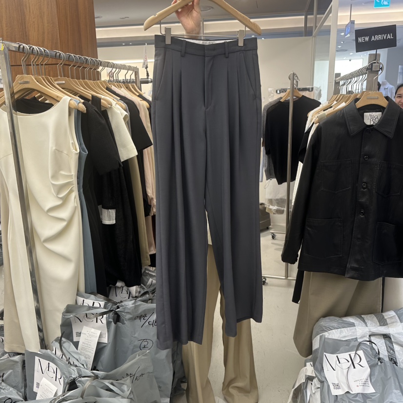 MER韓國代購女裝新款熱賣人氣休閑職業26春夏時尚推薦休閑褲MER/ANGELO BIANCO休閑褲圖色2