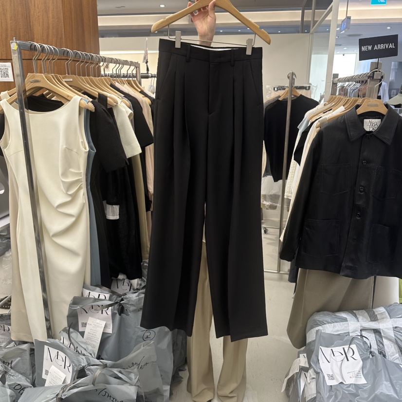 MER韓國代購女裝新款熱賣人氣休閑職業26春夏時尚推薦休閑褲MER/ANGELO BIANCO休閑褲圖色3