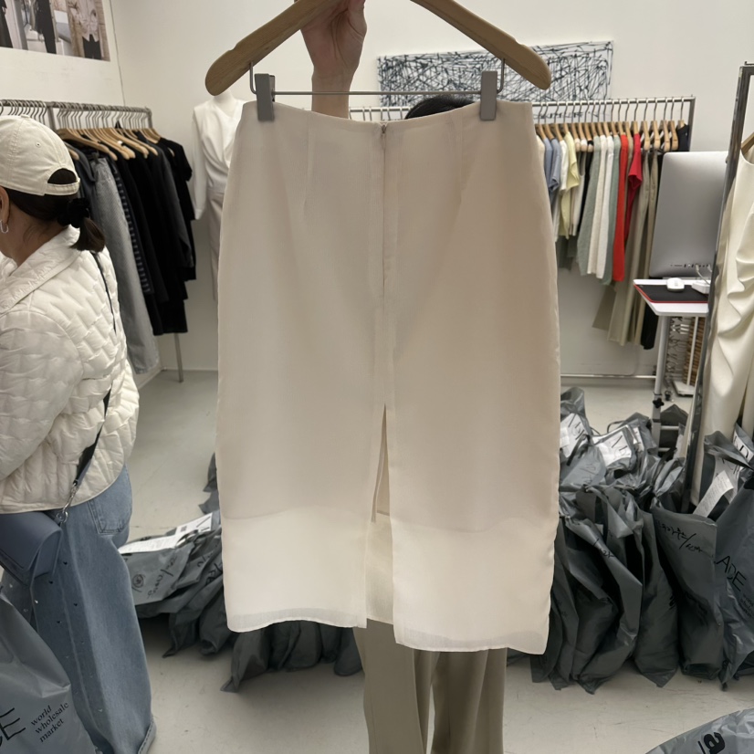 MER韓國代購女士新款26春夏職業休閑熱賣推薦人氣時尚長裙MER/ANGELO BIANCO長裙