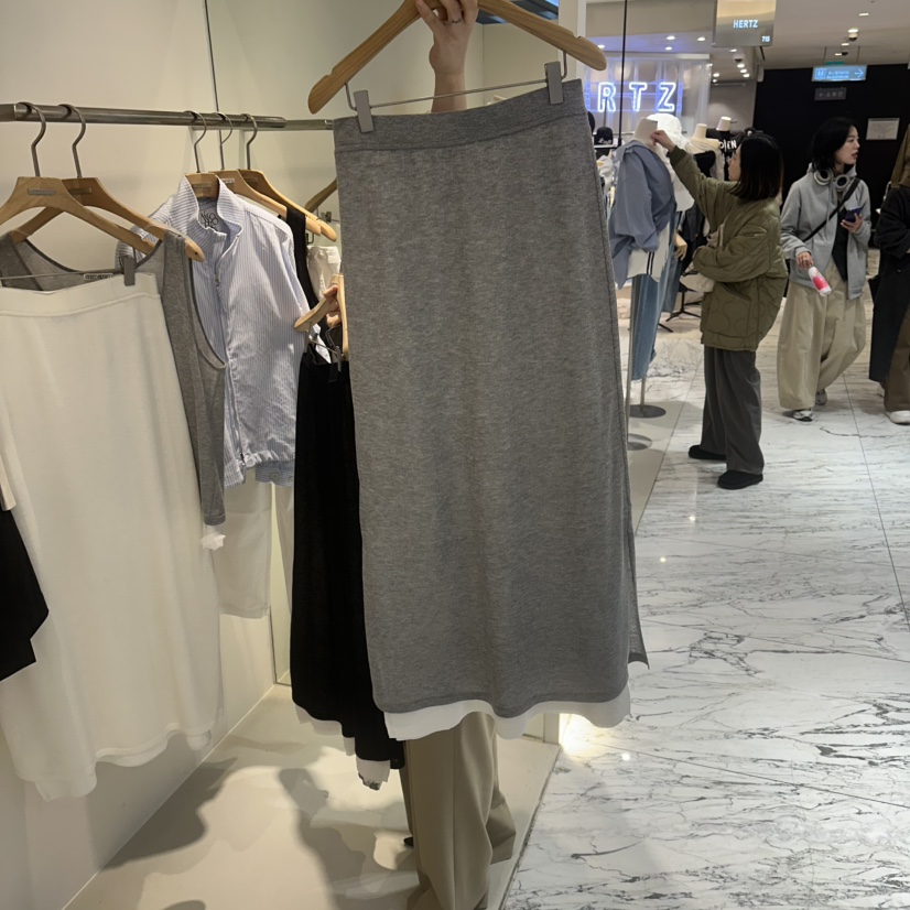 MER韓國直郵女裝新款人氣職業熱賣休閑時尚推薦26春夏長裙MER/ANGELO BIANCO長裙