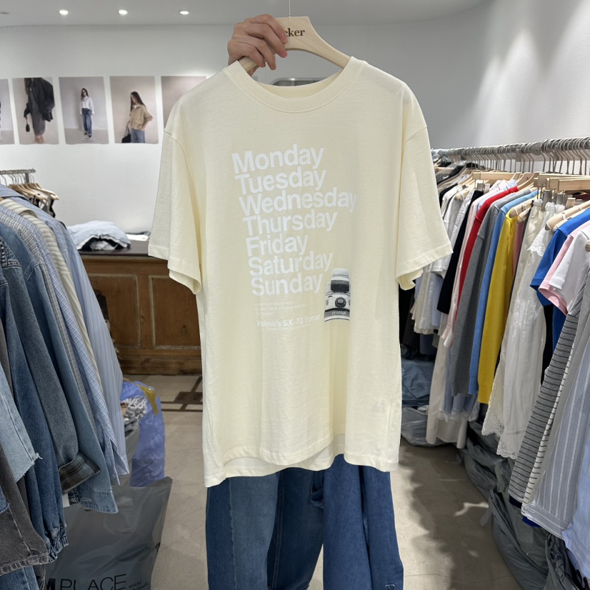 ACKER韓國東大門直郵女裝新品26春夏時尚職業人氣休閑T恤ACKERT恤圖色1