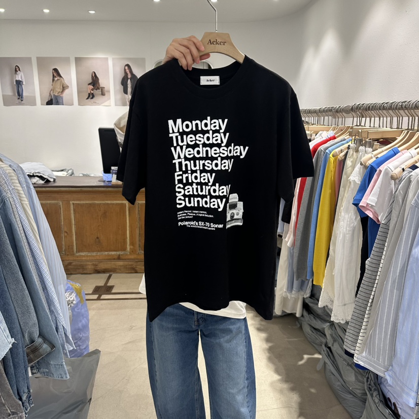 ACKER韓國東大門直郵女裝新品26春夏時尚職業人氣休閑T恤ACKERT恤圖色2