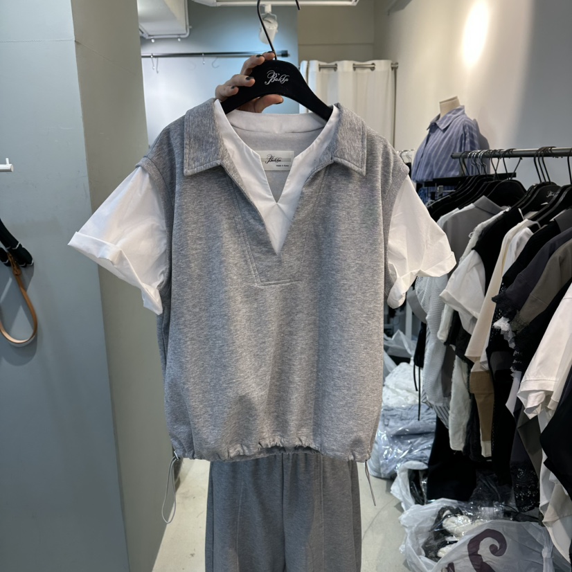 空韓國東大門代購女士新品時尚26春夏推薦人氣職業休閑T恤空T恤圖色1