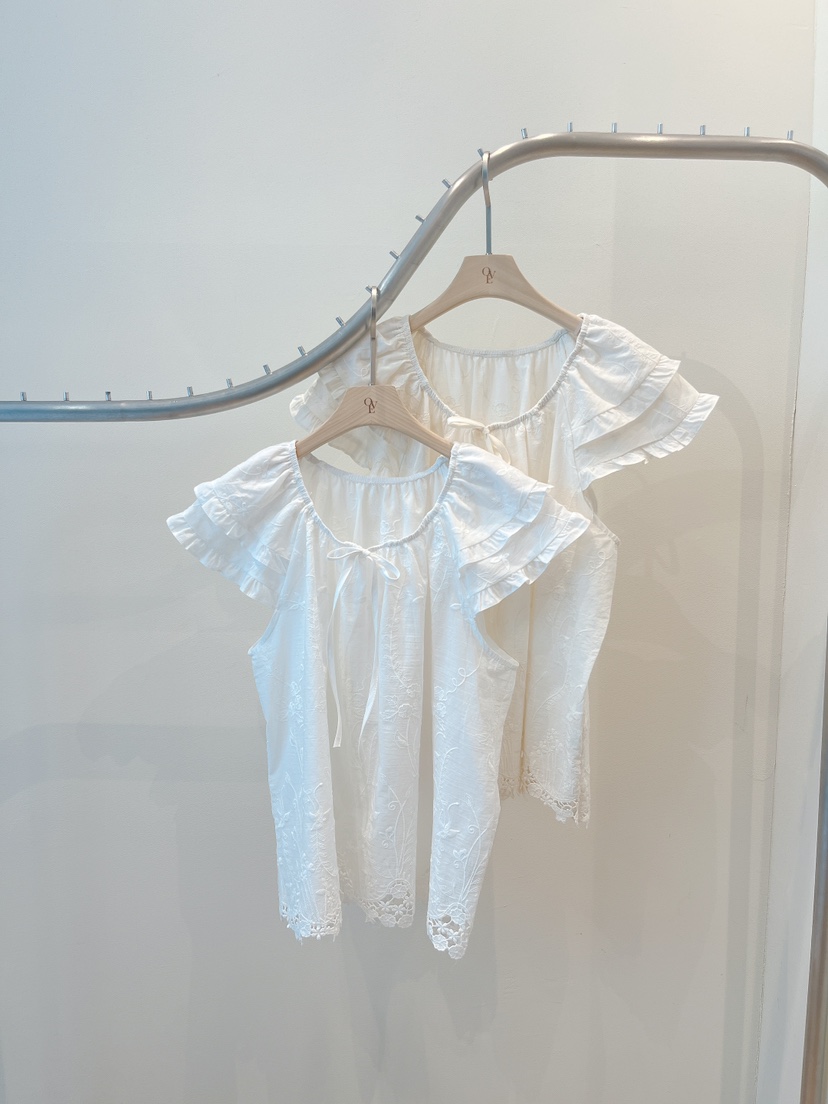 OVE韓國東大門代購女士新品人氣26春夏時尚職業襯衫蕾絲衫OVE襯衫/蕾絲衫