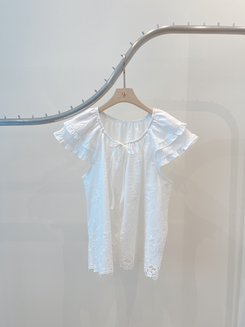 OVE韓國東大門代購女士新品人氣26春夏時尚職業襯衫蕾絲衫OVE襯衫/蕾絲衫圖色1