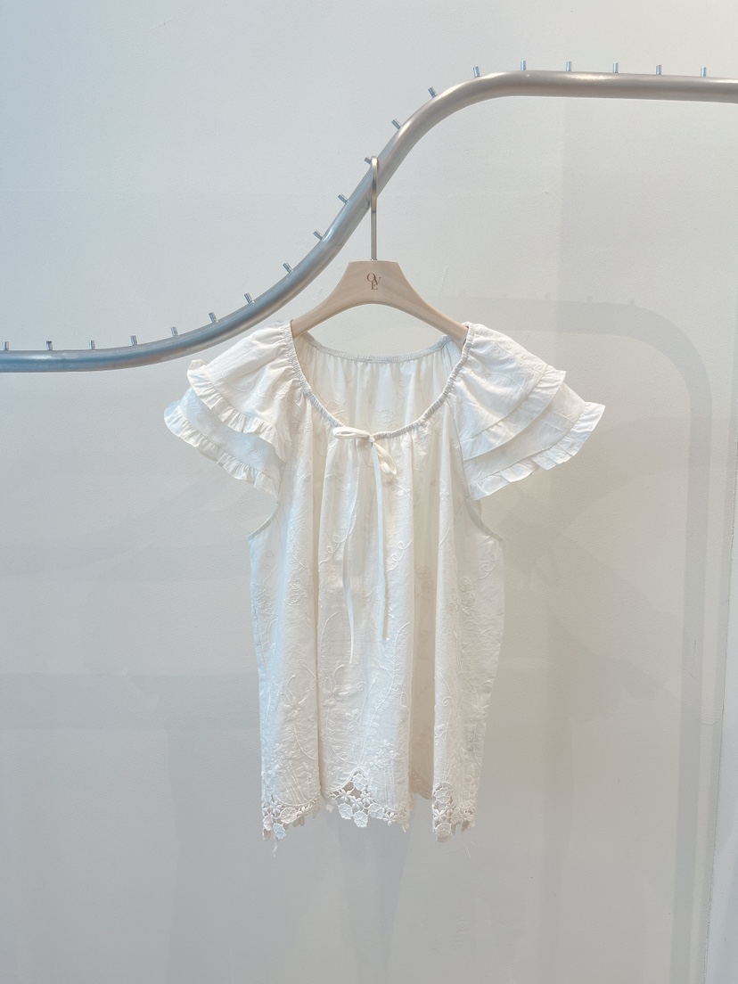 OVE韓國東大門代購女士新品人氣26春夏時尚職業襯衫蕾絲衫OVE襯衫/蕾絲衫圖色2