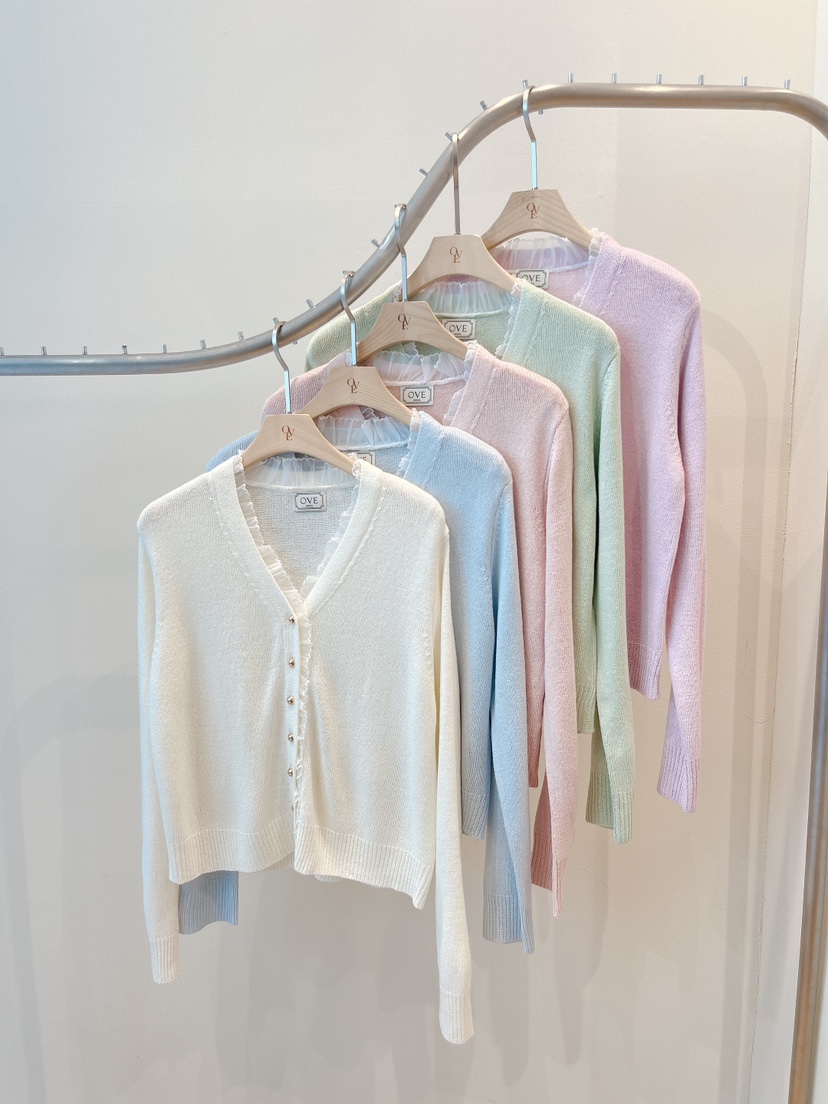 OVE韓國代購女裝新款人氣時尚職業休閑推薦26春夏熱賣針織衫OVE針織衫