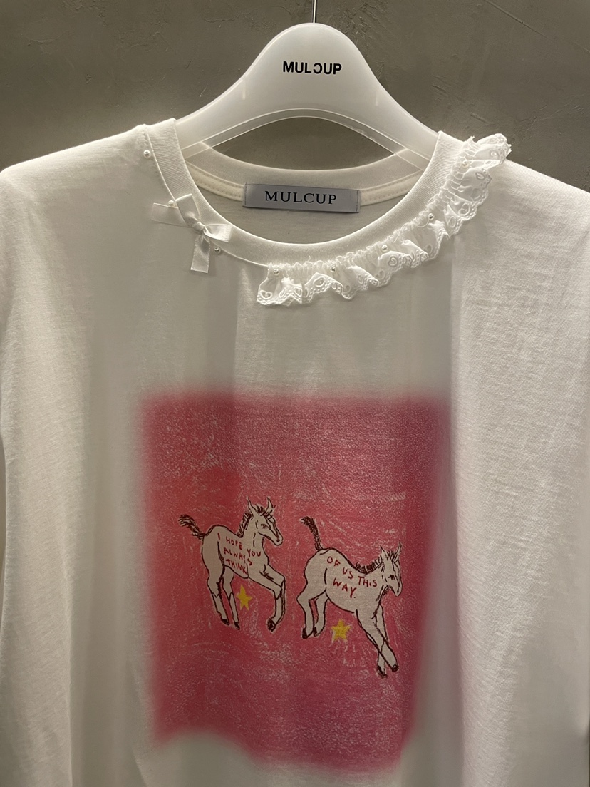 MULCUP韓國直郵女裝新品熱賣26春夏人氣時尚職業休閑推薦T恤MULCUPT恤