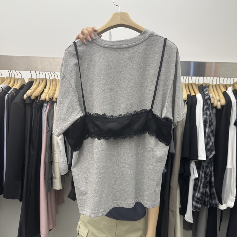 SPECIAL韓國直郵女士新品時尚職業休閑人氣熱賣T恤假兩件SPECIALT恤