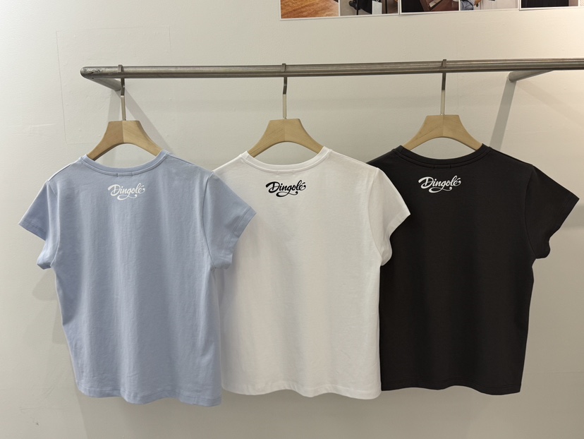 WEAUE SELVAGE韓國直郵實拍女士新品熱賣推薦職業休閑T恤Weave SelvageT恤