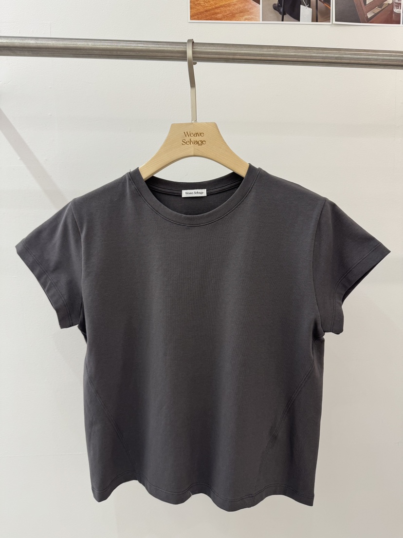 WEAUE SELVAGE韓國直郵實拍女士新品熱賣推薦職業休閑T恤Weave SelvageT恤圖色2
