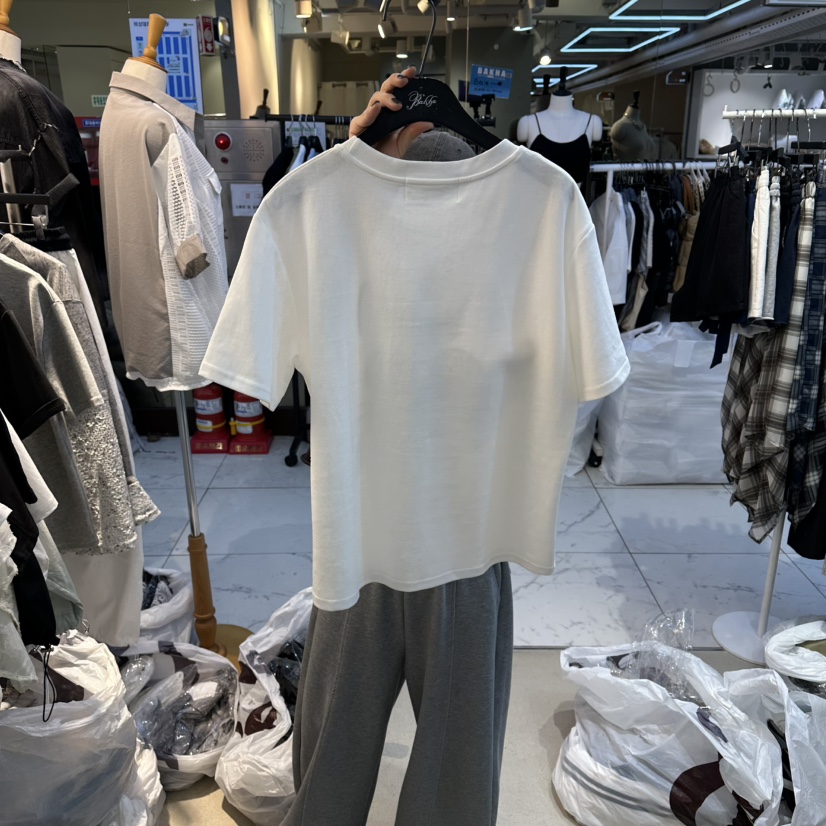 空韓國東大門代購女士新款休閑熱賣26春夏職業時尚人氣T恤空T恤