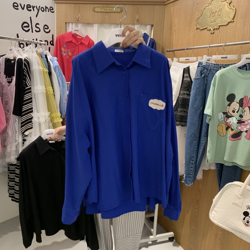 VENTI韓國東大門代購女裝新款人氣熱賣休閑職業襯衫蕾絲衫VENTI襯衫/蕾絲衫圖色2