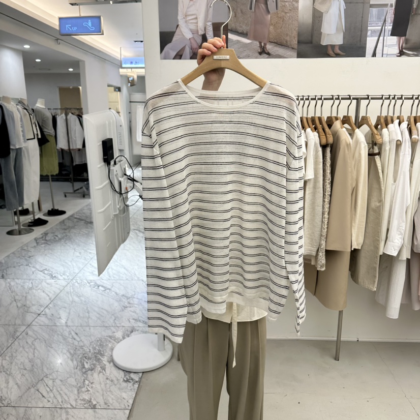 MER韓國直郵女士新品休閑推薦26春夏人氣時尚熱賣職業針織衫MER/ANGELO BIANCO針織衫圖色1