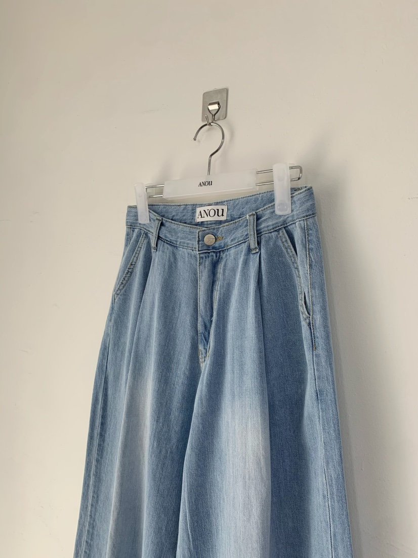 ANOU韓國東大門直郵女士新款時尚熱賣26春夏休閑職業牛仔褲ANOU牛仔褲