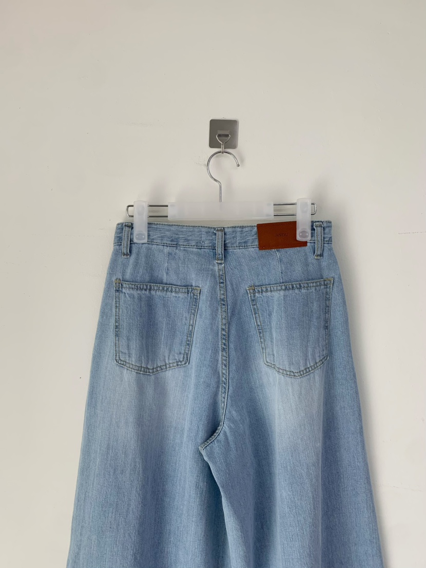 ANOU韓國東大門直郵女士新款時尚熱賣26春夏休閑職業牛仔褲ANOU牛仔褲