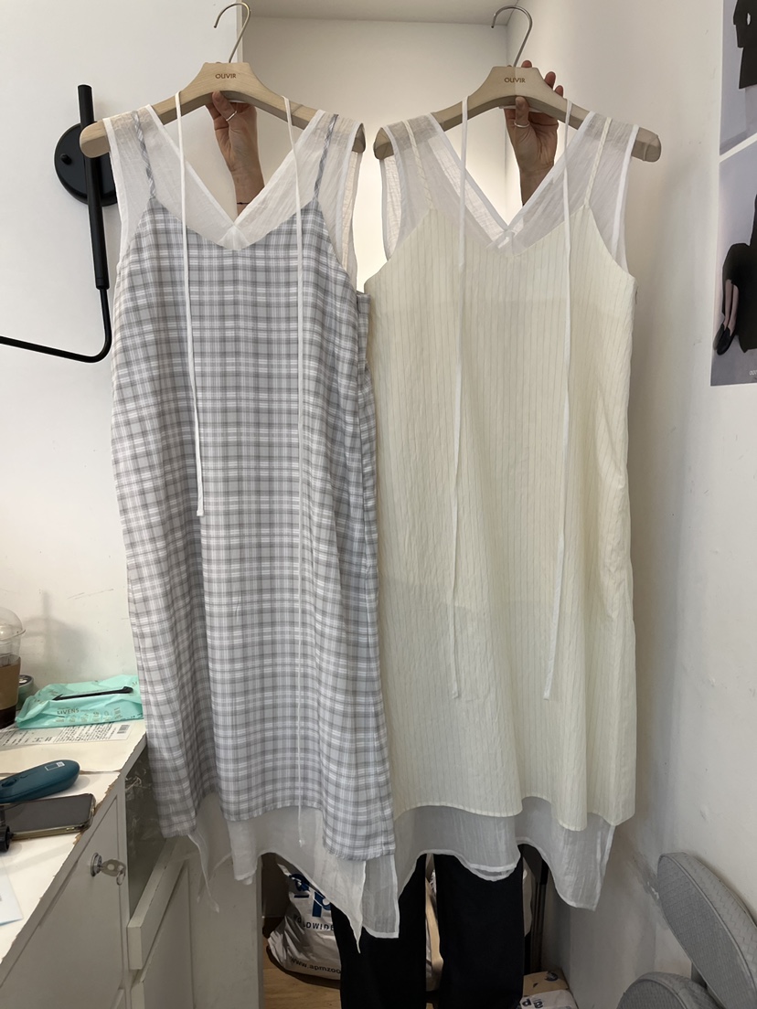 OUVIR韓國東大門代購女裝新款推薦人氣熱賣連衣裙假兩件雙層O.V.R/OUVIR連衣裙