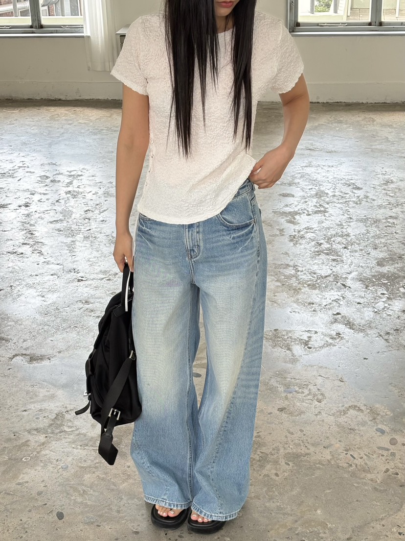 Verbena韓國直郵女士新品人氣推薦26春夏休閑熱賣職業牛仔褲Verbena牛仔褲