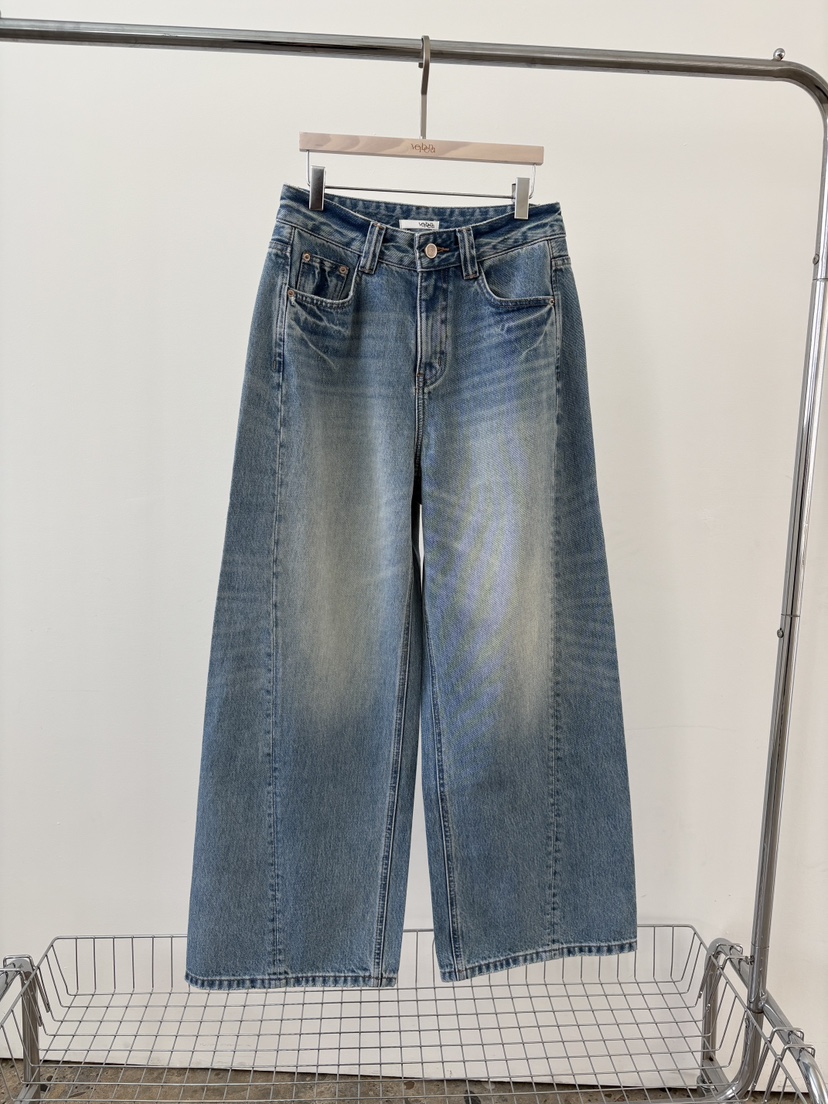 Verbena韓國直郵女士新品人氣推薦26春夏休閑熱賣職業牛仔褲Verbena牛仔褲圖色1