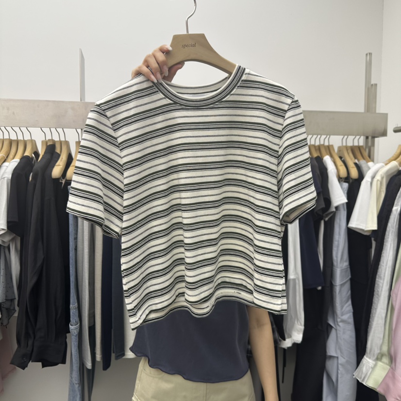 SPECIAL韓國東大門直郵女裝新品休閑26春夏推薦時尚職業T恤SPECIALT恤圖色3白色