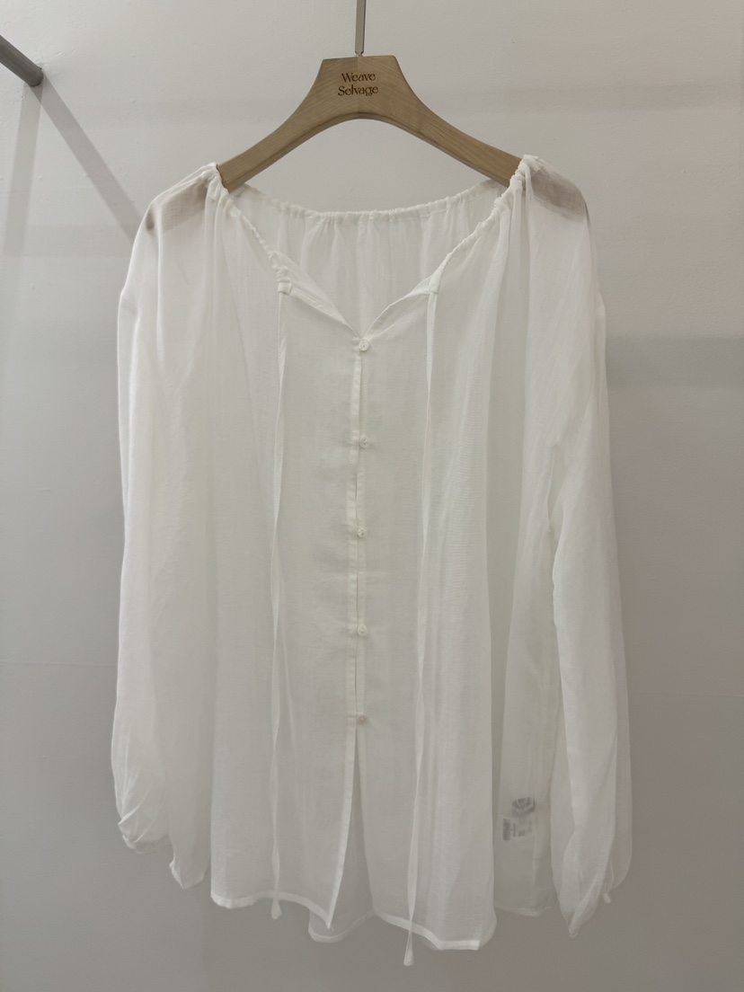 WEAUE SELVAGE韓國直郵女裝新款26春夏推薦人氣襯衫蕾絲衫Weave Selvage襯衫/蕾絲衫圖色2