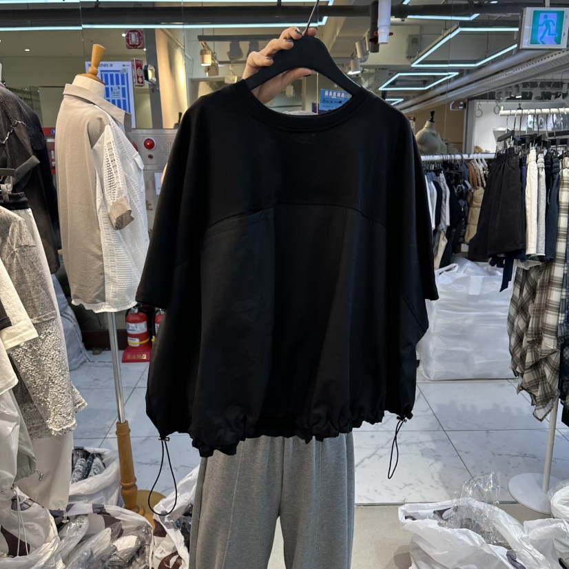 空韓國代購女士新品休閑人氣時尚26春夏推薦職業熱賣T恤口袋空T恤圖色3