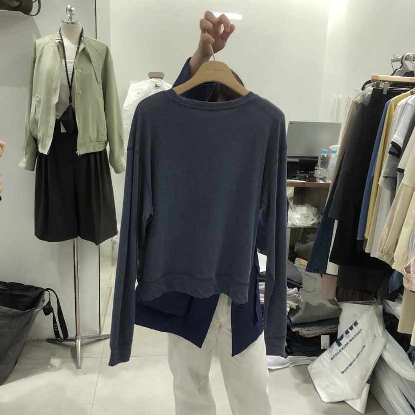 ANN MARGRET韓國直郵實拍女裝新品休閑長袖T恤GRETA.Y長袖T恤