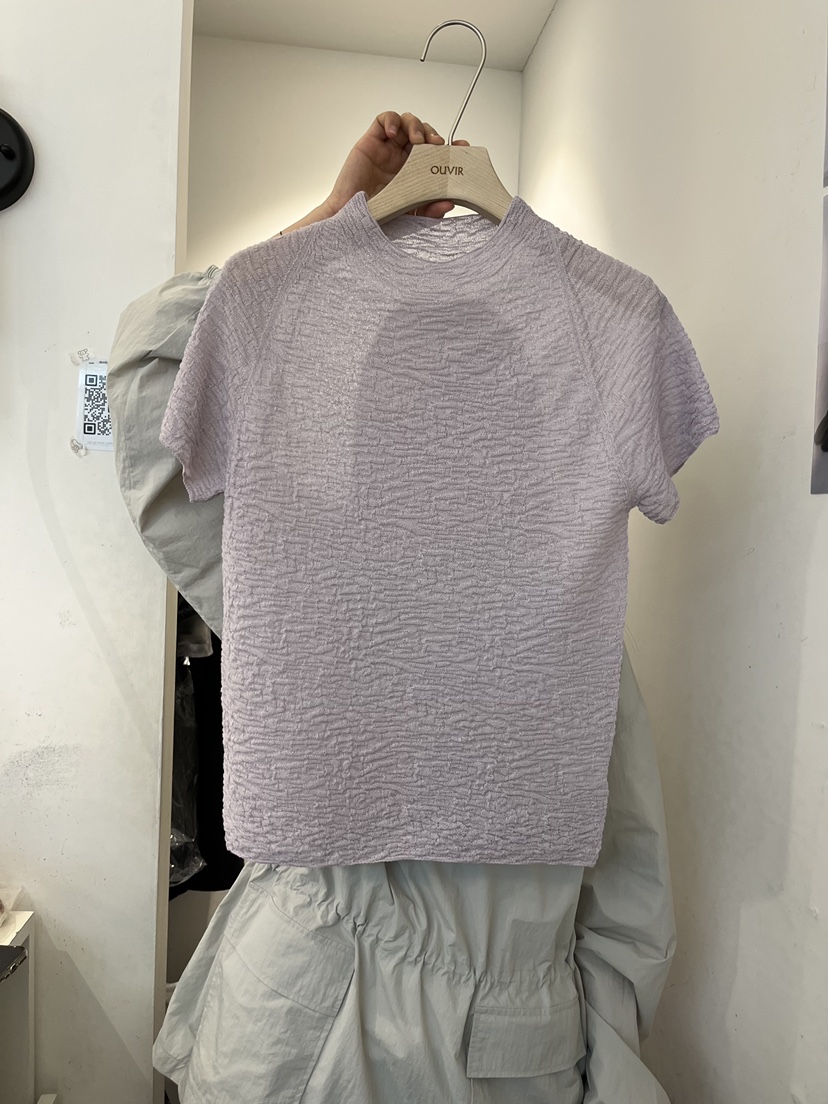 OUVIR韓國直郵女士新款休閑熱賣推薦26春夏人氣針織衫褶皺O.V.R/OUVIR針織衫圖色3