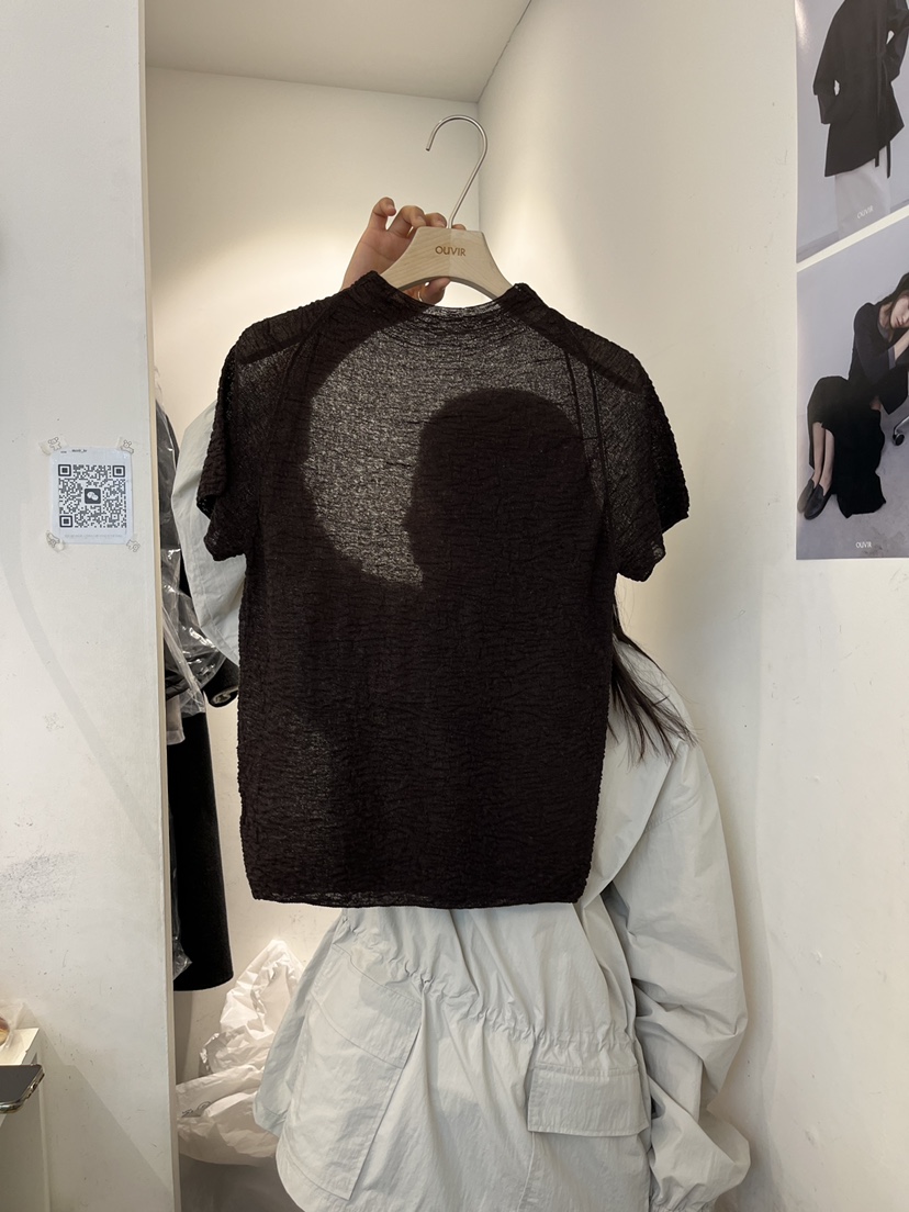 OUVIR韓國直郵女士新款休閑熱賣推薦26春夏人氣針織衫褶皺O.V.R/OUVIR針織衫圖色4