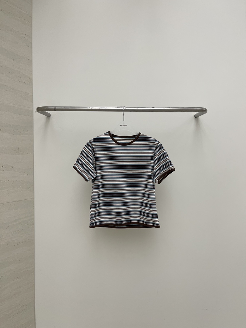 ATMOSPHERE韓國直郵實拍女士新款26春夏人氣推薦職業時尚T恤ATMOSPHERE/BLINGT恤圖色1