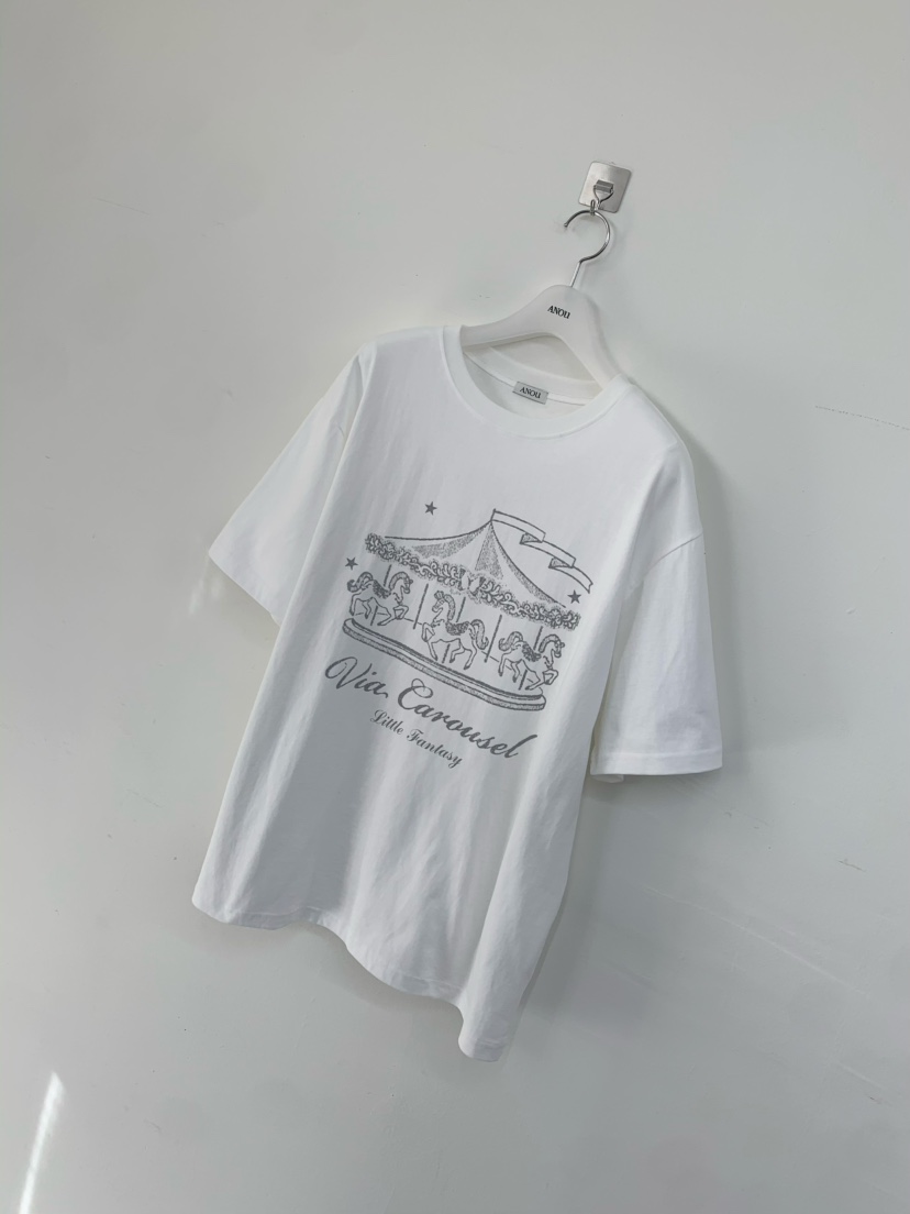 ANOU韓國代購女裝新款時尚休閑職業26春夏人氣推薦熱賣T恤ANOUT恤