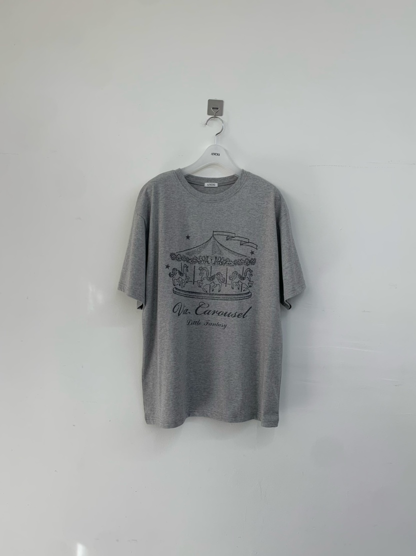 ANOU韓國代購女裝新款時尚休閑職業26春夏人氣推薦熱賣T恤ANOUT恤圖色1