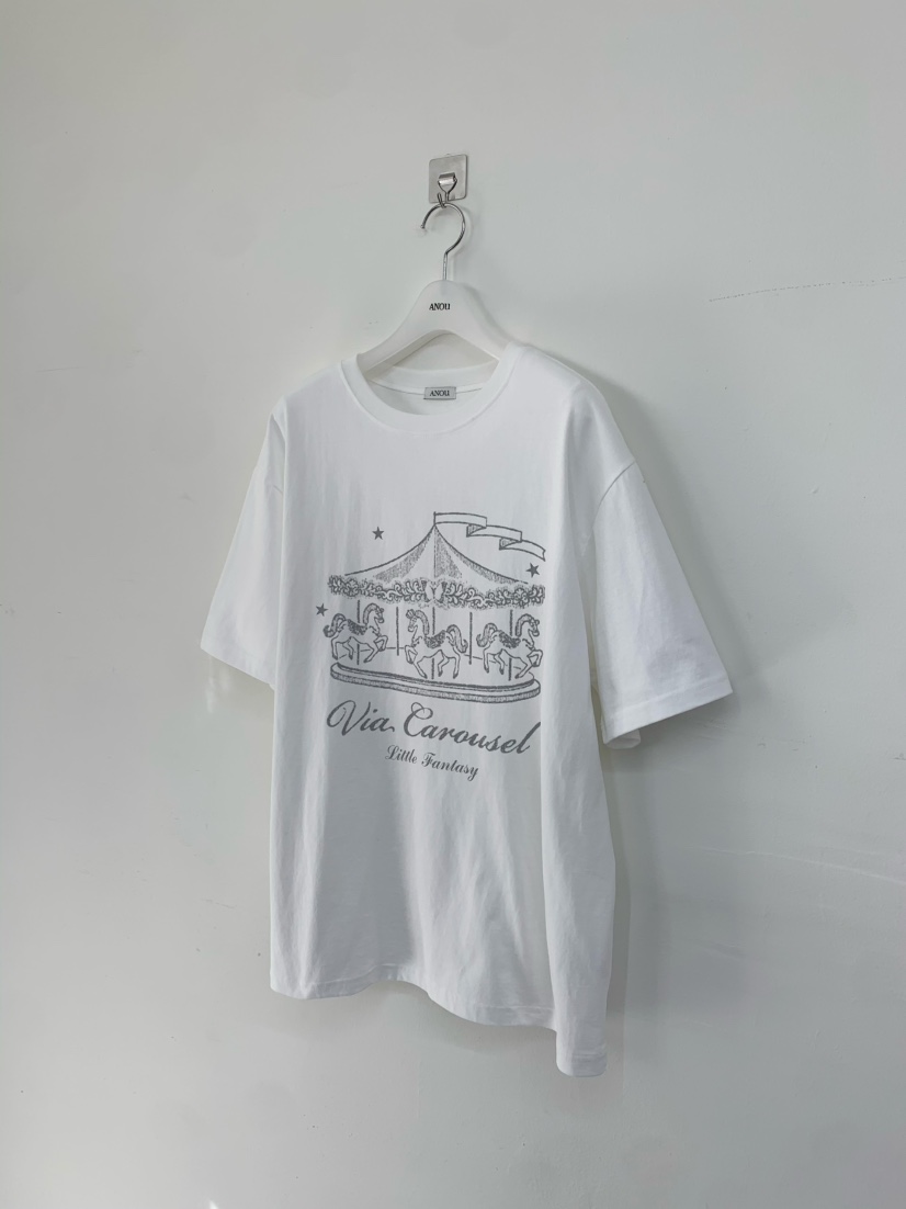 ANOU韓國代購女裝新款時尚休閑職業26春夏人氣推薦熱賣T恤ANOUT恤圖色2