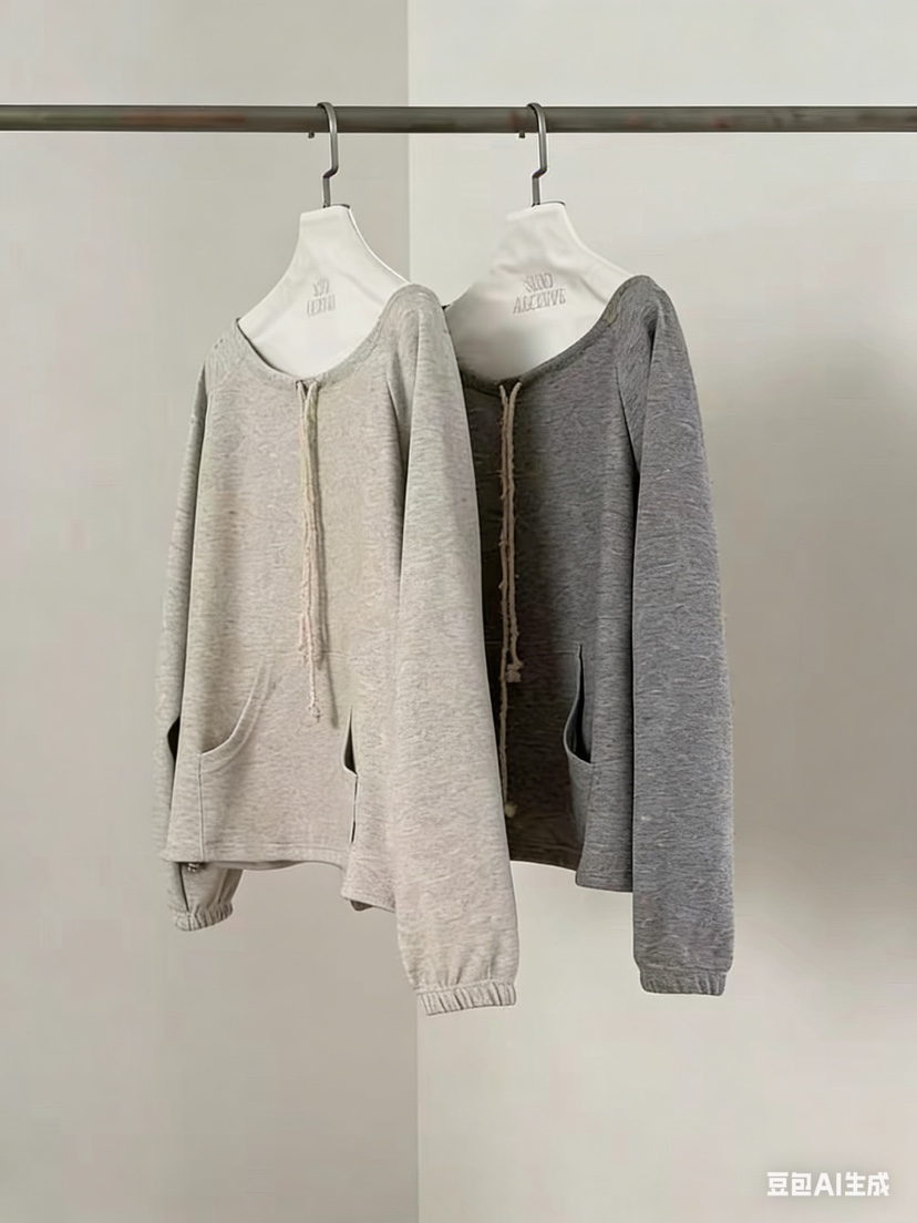 SIHO ARCHIVE韓國直郵實拍女裝新品休閑推薦時尚衛衣露肩SIHO ARCHIVE衛衣