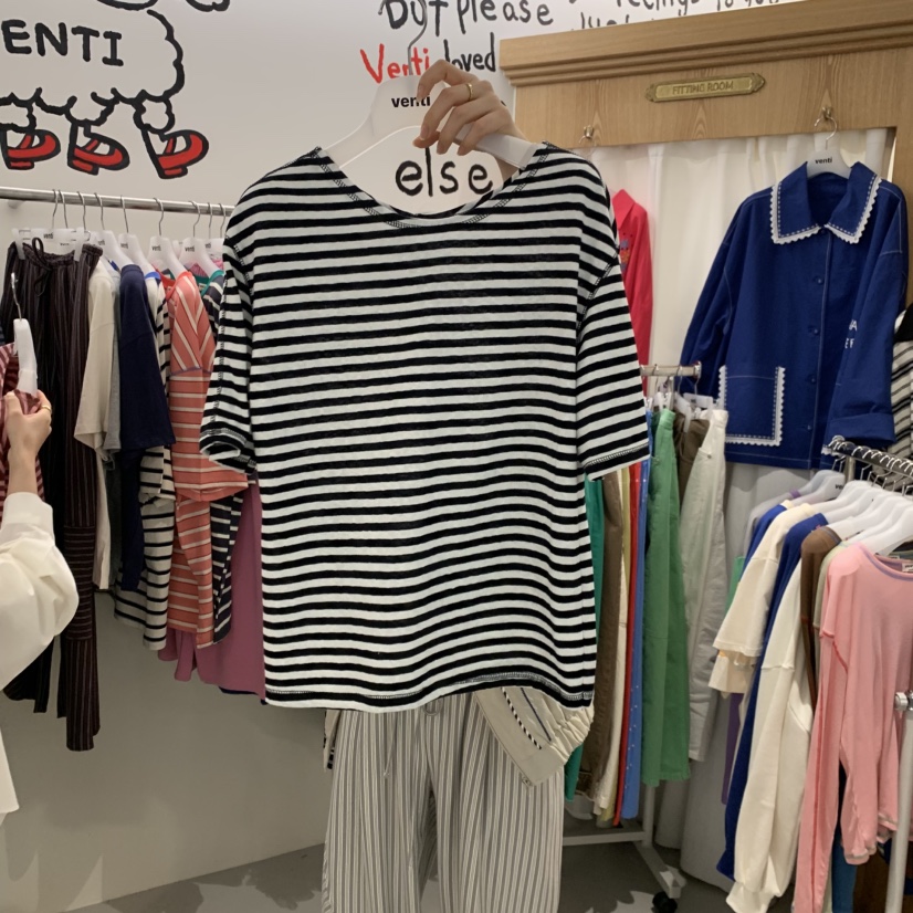 VENTI韓國代購女裝新品熱賣推薦休閑時尚職業人氣26春夏T恤VENTIT恤圖色3