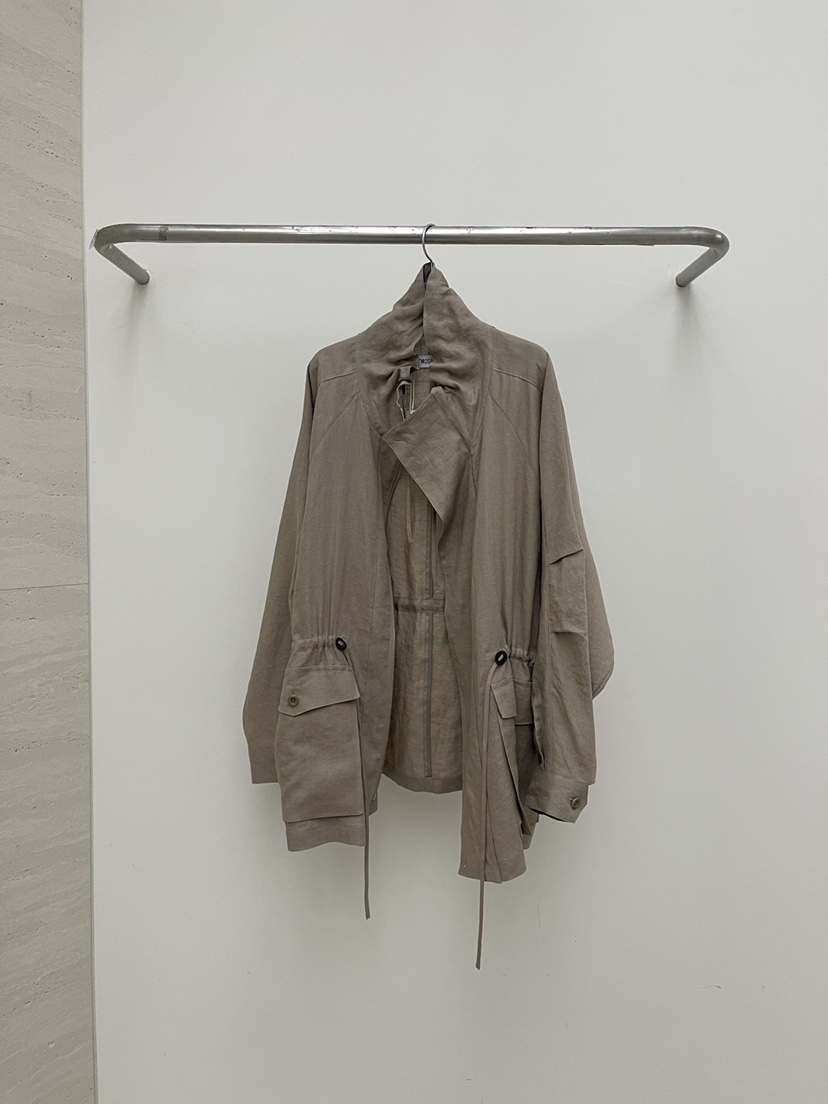 ATMOSPHERE韓國東大門代購女裝新款休閑26春夏夾克高領亞麻ATMOSPHERE/BLING夾克圖色2