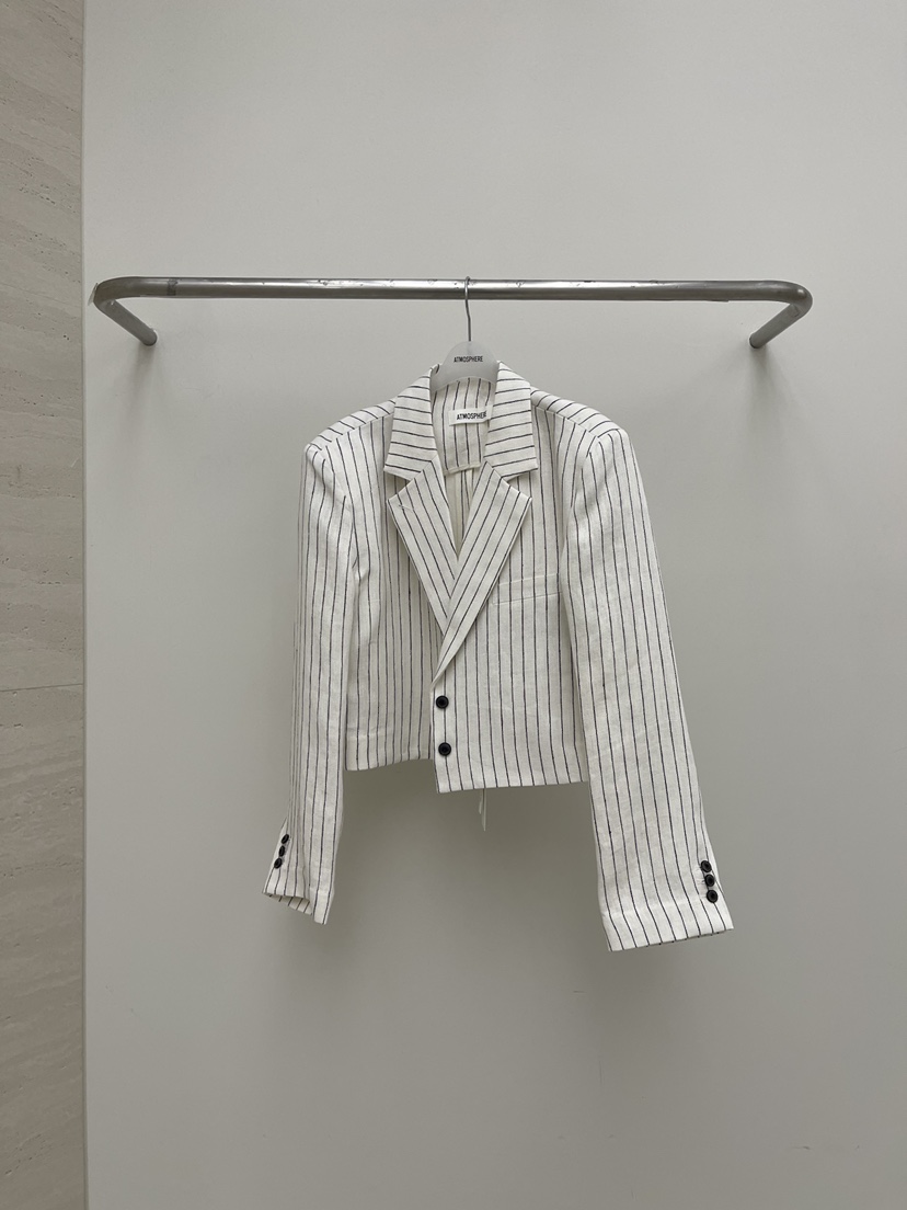 ATMOSPHERE韓國直郵女士新品熱賣時尚職業推薦夾克亞麻布ATMOSPHERE/BLING夾克圖色1