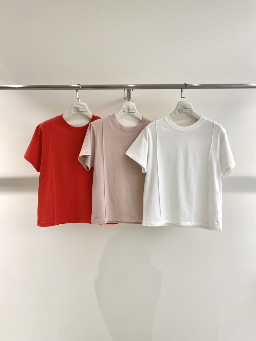 1968韓國東大門直郵女裝新品熱賣人氣職業休閑26春夏T恤褶裥1968/YEOUYAT恤